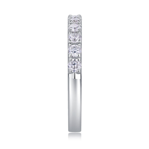 Parallel World Diamond Ring Luxury Fashion Set Moissanite Silver Ring