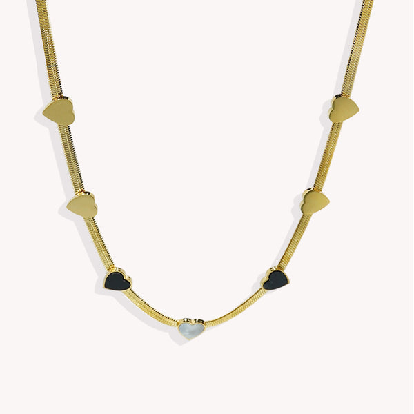 18K Gold Plated Heart Mirror Jewelry Set  Hypoallergenic Skin Safe Necklace   Bracelet For Daily Gifting Never Fade Adjustable Luxury With Precision Inlay Craftsmanship